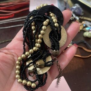 Black and gold bracelet